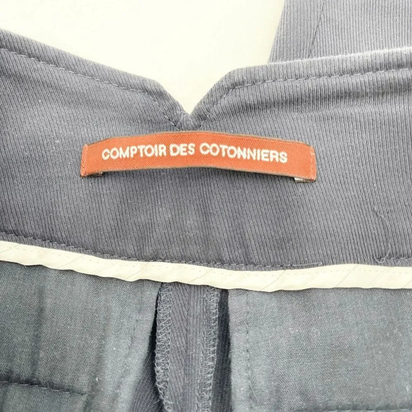 Comptoir des Cotonniers Navy Blue Pleated Tailored Trouser Pants Womens Size XXS - Picture 3 of 4